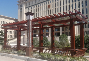 重慶梁平區(qū)法院（玻璃廊架）